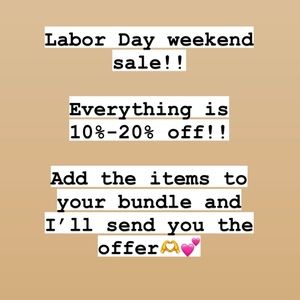 LABOR DAY SALE!!!!